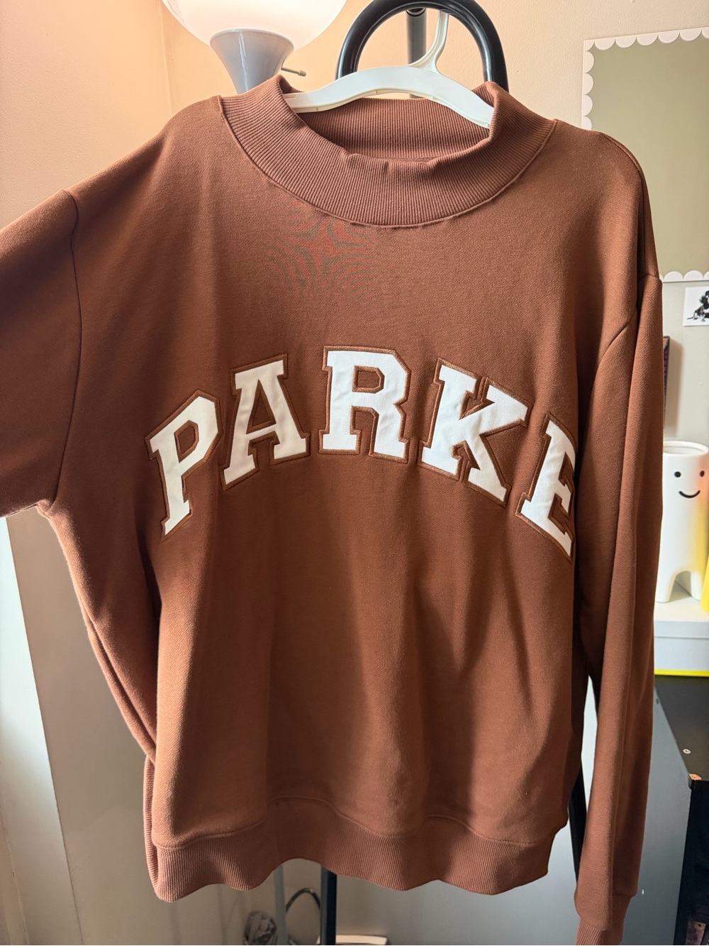 PARKE Women's Brown Crewneck Sweatshirt